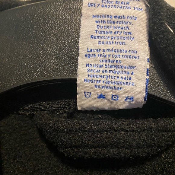 Fruit Of The Loom Men's Black Bathrobe One Size 100% Polyester - Picture 4 of 4